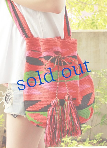 画像5: コロンビアの先住民WAYUU族の手編みバッグ (5)