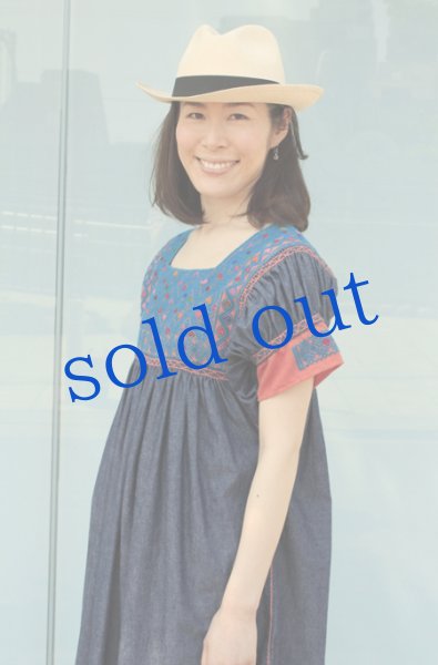画像3: 薄手デニム生地のスペシャルワンピース (3)