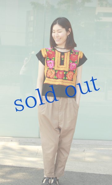 画像3: テワナの刺繍ウィピルトップス (3)