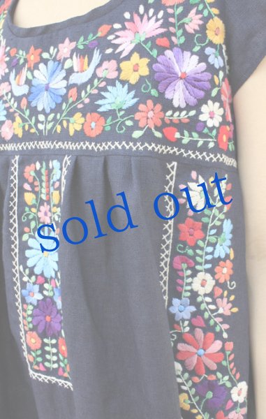 画像4: 洋服デザインの手刺繍ワンピース (4)