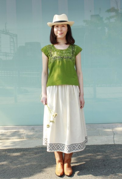 画像2: イダルゴ手織りのオリジナルスカート