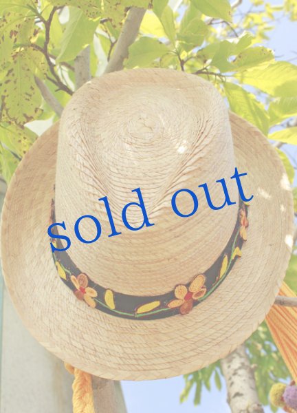 画像2: イスモ刺繍飾りのメキシカンハット (2)