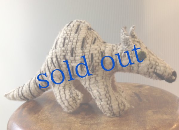 画像2: 手つむぎ・手織りウールのぬいぐるみ・アニマリート (2)