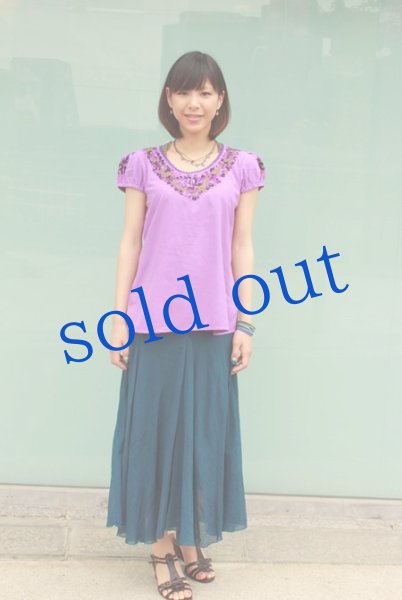 画像3: サンアントニーノ刺繍パフスリーブトップス (3)