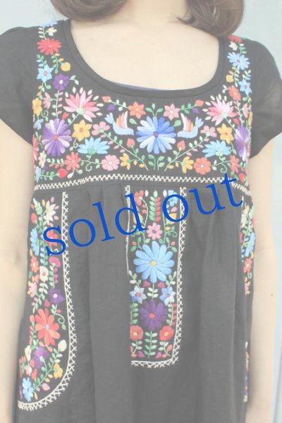 画像4: 洋服デザインの手刺繍ワンピース (4)