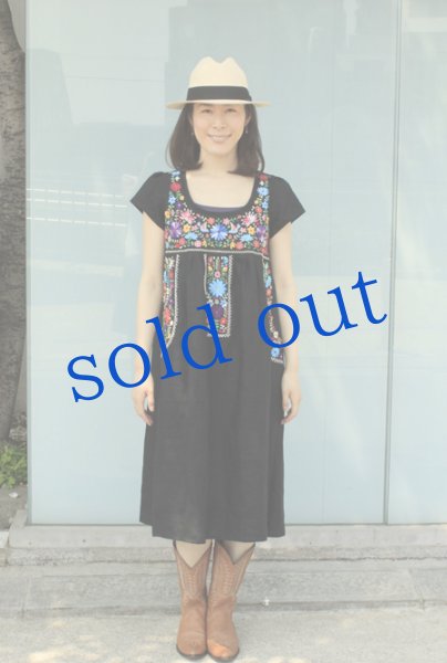 画像3: 洋服デザインの手刺繍ワンピース (3)