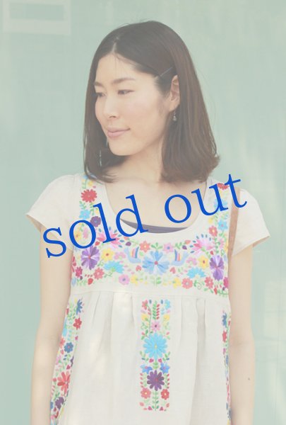 画像4: 洋服デザインの手刺繍ワンピース (4)