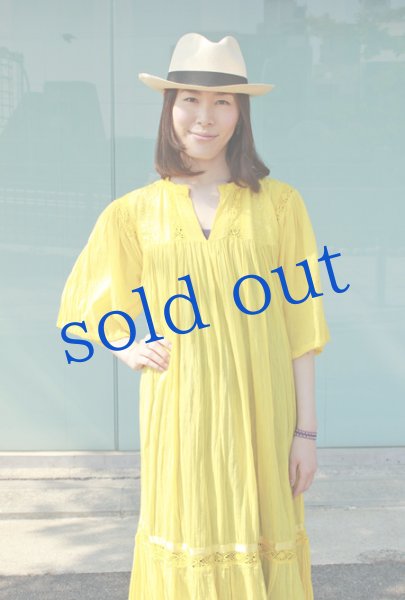 画像3: サンアントニーノ・ガーゼ刺繍ワンピース (3)