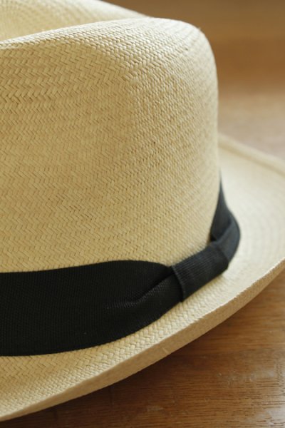 画像2: 黒リボンの本格派パナマ帽