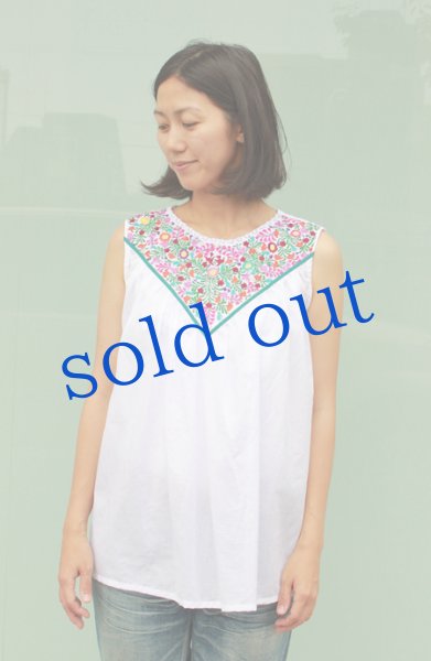 画像2: 洋服デザインのサンアントニーノ手刺繍ワンピース (2)