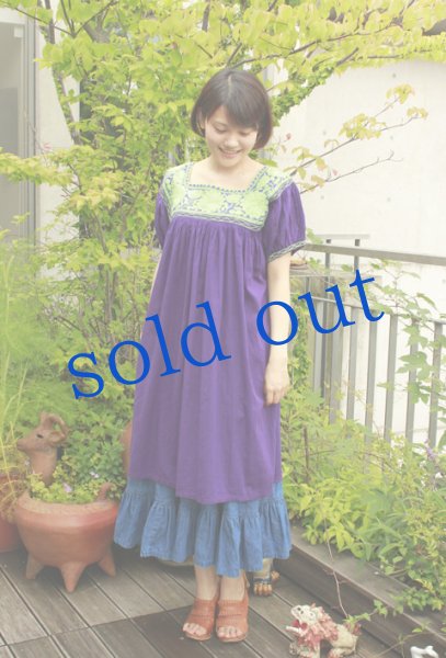 画像3: メキシコ刺繍ショートワンピース「チアパス」 (3)