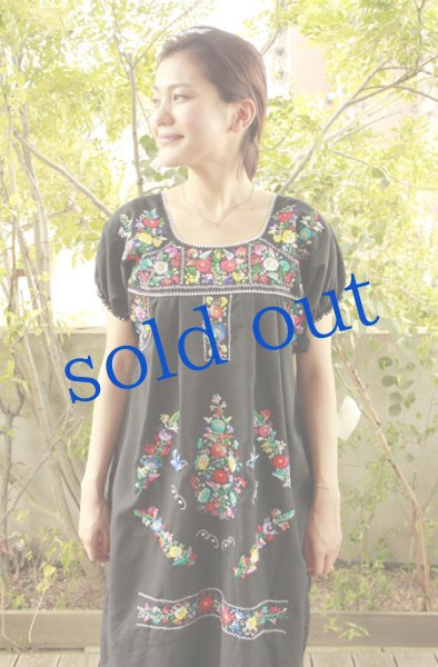 画像3: ゴージャス刺繍メキシコワンピース (3)