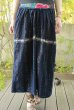 画像2: 藍の織と刺繍のインディアンスカート (2)