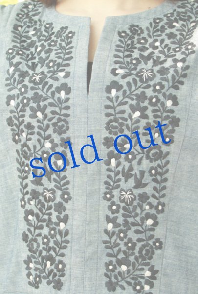 画像2: パンジーと小鳥のオリジナルワンピース (2)