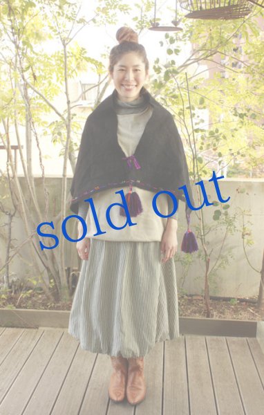 画像2: チャムラの刺繍ショール (2)