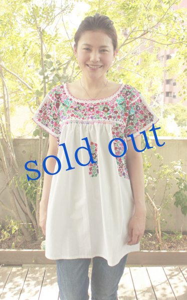 画像2: 最高級「サンアントニーノ」 刺繍チュニックブラウス (2)