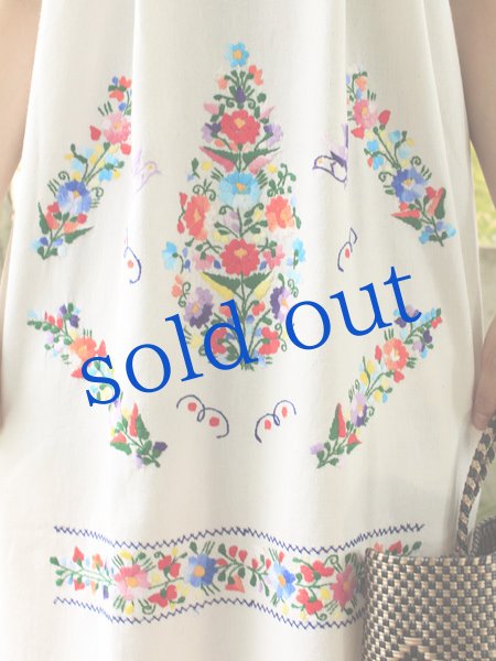 画像4: ゴージャス刺繍メキシコワンピース (4)