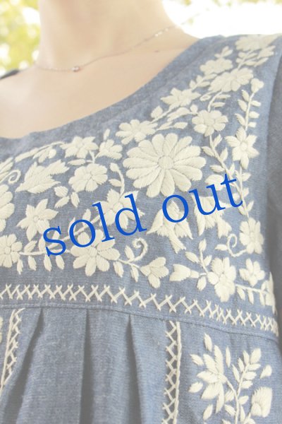 画像3: 洋服デザインの手刺繍ワンピース (3)