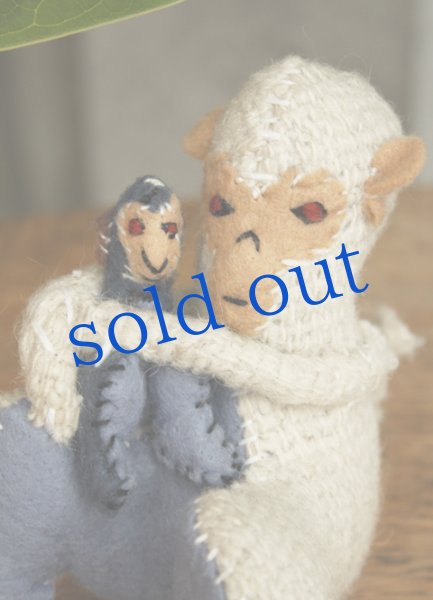 画像2: 手つむぎ・手織りウールのぬいぐるみ・アニマリート (2)