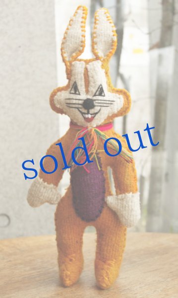 画像3: 手つむぎ手織りウールのぬいぐるみアニマリート (3)