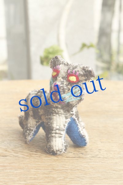 画像2: 手つむぎ・手織りウールのぬいぐるみ・アニマリート (2)