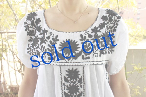 画像5: デラックス刺繍のガーゼチュニック (5)