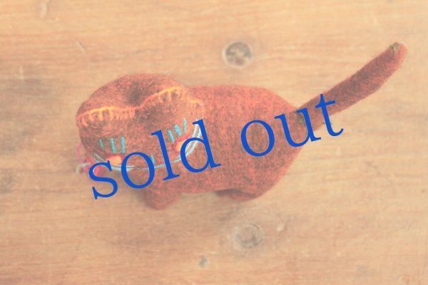 画像4: 手つむぎ・手織りウールのぬいぐるみ・アニマリート (4)