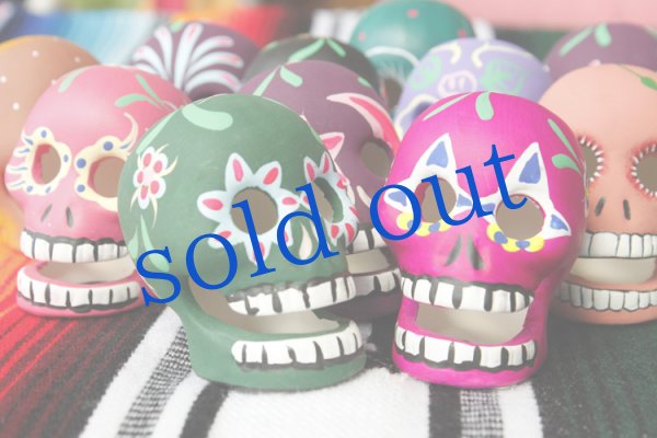 画像4: 小さな陶器のガイコツヘッド (4)