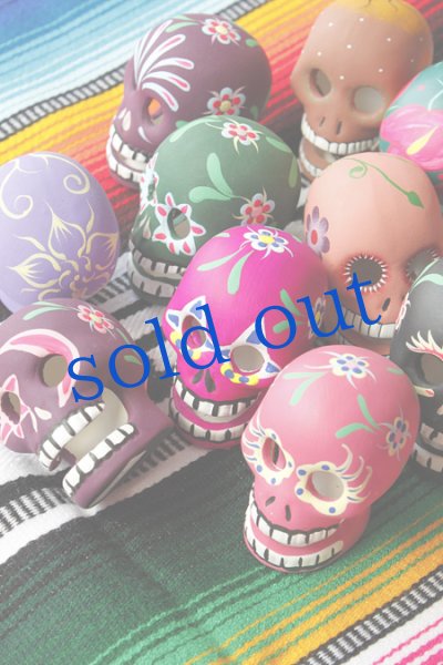 画像2: 小さな陶器のガイコツヘッド (2)