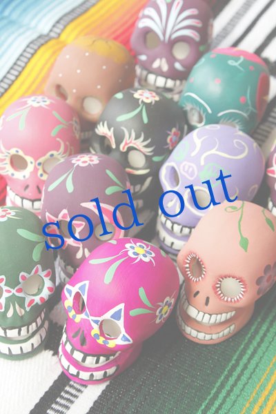 画像3: 小さな陶器のガイコツヘッド (3)