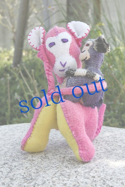 画像3: 手つむぎ・手織りウールのぬいぐるみ・アニマリート (3)
