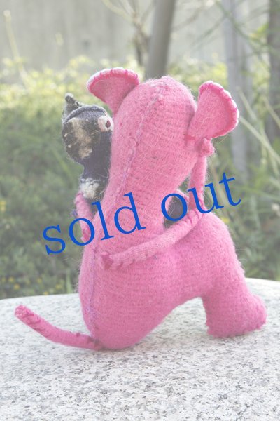 画像4: 手つむぎ・手織りウールのぬいぐるみ・アニマリート (4)