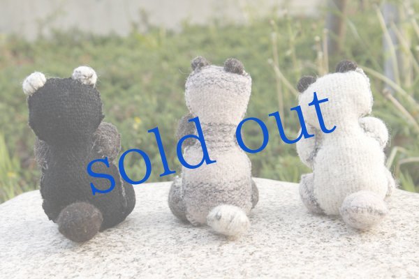 画像3: 手つむぎ手織りウールのぬいぐるみアニマリート (3)