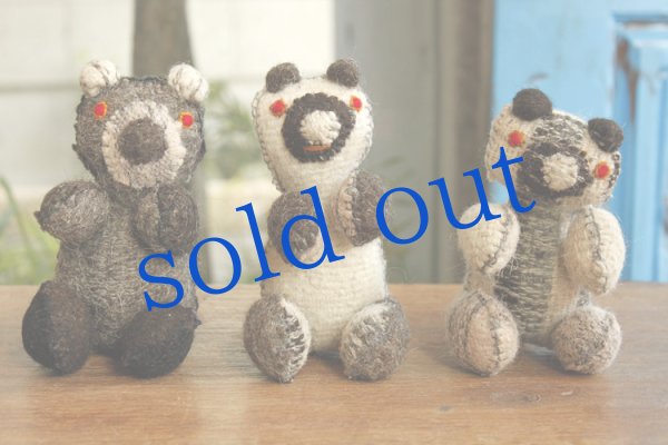画像4: 手つむぎ手織りウールのぬいぐるみアニマリート (4)