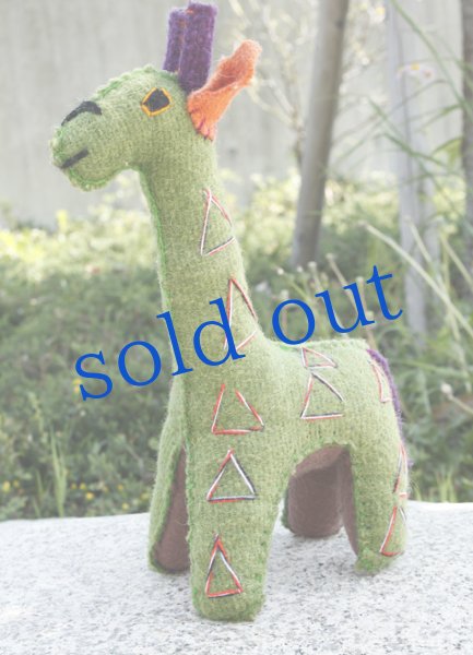画像2: 手つむぎ・手織りウールのぬいぐるみ・アニマリート (2)