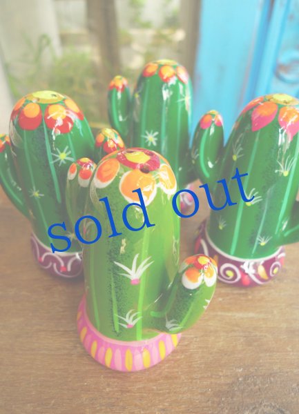 画像2: メキシコ陶器のサボテン (2)