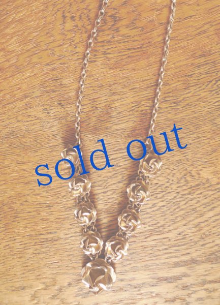 画像3: メキシコシルバー925薔薇ネックレス (3)