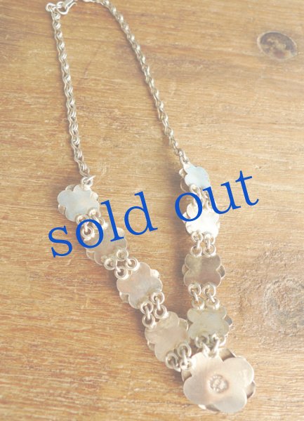 画像4: メキシコシルバー925薔薇ネックレス (4)