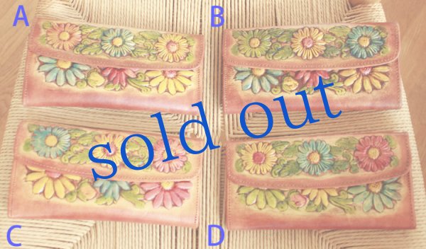 画像2: メキシカン革財布[デイジー] (2)