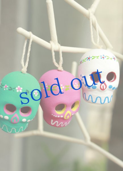 画像3: 小さな陶器のガイコツヘッドS (3)