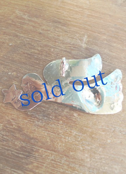 画像2: アルパカシルバー天使のペンダントトップ (2)