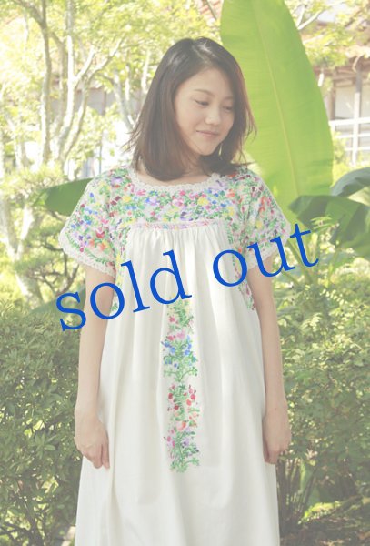 画像3: サンアントニーノ定番刺繍ドレスワンピース (3)