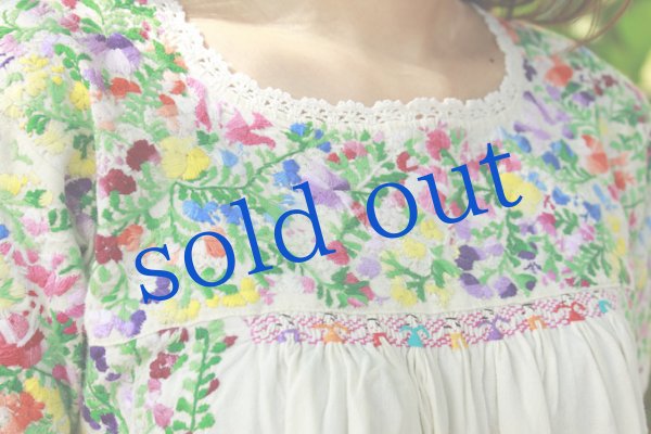 画像5: サンアントニーノ定番刺繍ドレスワンピース (5)