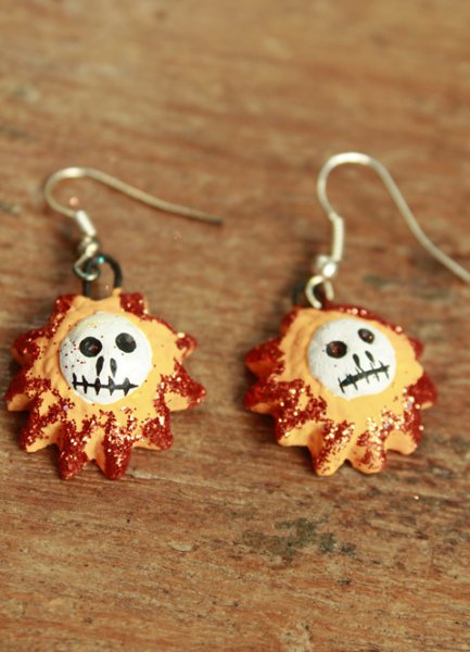 画像4: ガイコツのピアス (4)