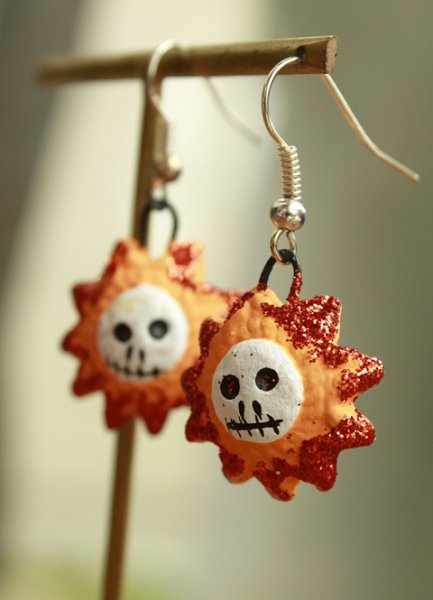 画像2: ガイコツのピアス (2)