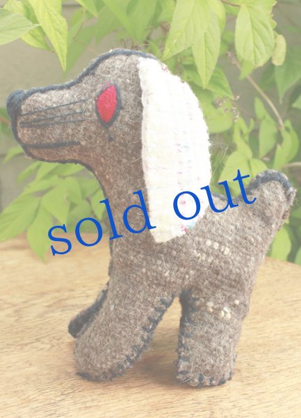 画像2: 手つむぎ・手織りウールのぬいぐるみ・アニマリート (2)