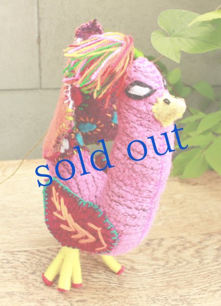 画像4: 手つむぎ・手織りウールのぬいぐるみ・アニマリート (4)