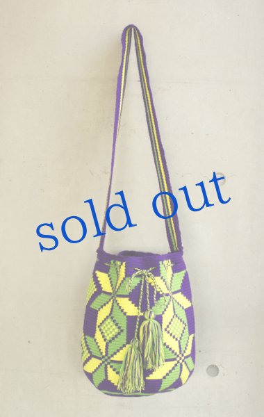 画像2: コロンビアの先住民WAYUU族の手編みバッグ (2)