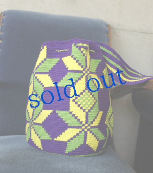 画像5: コロンビアの先住民WAYUU族の手編みバッグ (5)