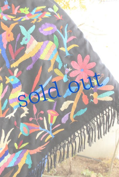 画像3: オトミ族手刺繍ポンチョ (3)